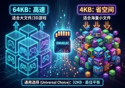 EmuELEC 格式化时“簇大小”怎么选?一文彻底搞懂!-觅时光怀旧游戏